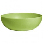 G.E.T. Enterprises BRD18WG Bugambilia 15.9 Qt. Classic Textured Finish Willow Green Resin-Coated Aluminum Extra Large Deep Round Bowl