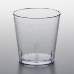 GET 6609-1-CL 9 oz. Clear Customizable SAN Plastic Short Pebbled Tumbler - 72/Case GET 6609-1-CL 9 oz. Clear Customizable SAN Plastic Short Pebbled Tumbler - 72/Case