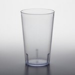 GET 6609-1-CL 9 oz. Clear Customizable SAN Plastic Short Pebbled Tumbler - 72/Case GET 6609-1-CL 9 oz. Clear Customizable SAN Plastic Short Pebbled Tumbler - 72/Case