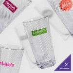 GET 4420-CL Luxury 20 oz. Clear Customizable SAN Plastic Tumbler - 24/Case GET 4420-CL Luxury 20 oz. Clear Customizable SAN Plastic Tumbler - 24/Case