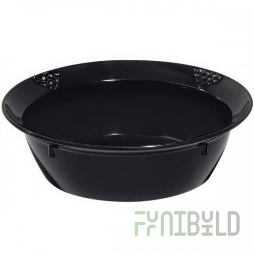 GET BB-186-10-BK 10 Qt. Black Sonoma Melamine Bowl - 6/Case
