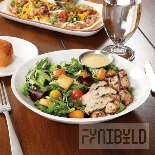 GET B-18-AM-W Arctic Mill 16 oz. White Glazed Irregular Round Melamine Bowl - 12/Case