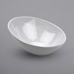 GET B-18-AM-W Arctic Mill 16 oz. White Glazed Irregular Round Melamine Bowl - 12/Case