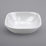 GET B-18-AM-W Arctic Mill 16 oz. White Glazed Irregular Round Melamine Bowl - 12/Case