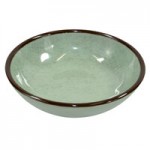 Elite Global Solutions DB8M Mojave Vintage California 18 oz. Vanilla Round Crackle Bowl - 6/Case