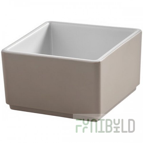 American Metalcraft Unity 10 oz. Square Melamine Mocha Bowl