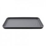 GET Roca Matte 32 oz. Black and Gray Melamine Ramen Bowl - 12/Case