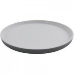 GET Roca Matte 32 oz. Black and Gray Melamine Ramen Bowl - 12/Case