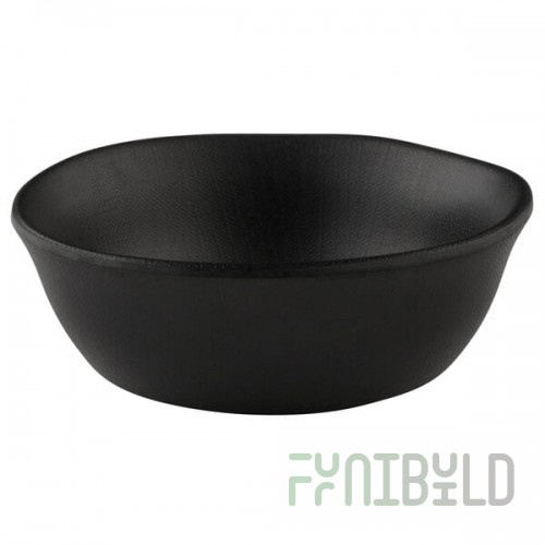 Elite Global Solutions ECO1015 Greenovations 10 oz. Black Round Melamine Bowl - 6/Case
