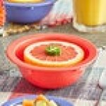 Acopa Foundations 13 oz. Orange Narrow Rim Melamine Grapefruit Bowl - 12/Case Acopa Foundations 13 oz. Orange Narrow Rim Melamine Grapefruit Bowl - 12/Case
