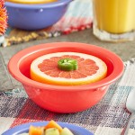 Acopa Foundations 13 oz. Orange Narrow Rim Melamine Grapefruit Bowl - 12/Case Acopa Foundations 13 oz. Orange Narrow Rim Melamine Grapefruit Bowl - 12/Case