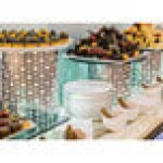 Front of the House Dots 4-Piece Stainless Steel Riser Set