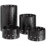 Front of the House Dots 4-Piece Stainless Steel Riser Set