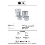 Front of the House Dots 4-Piece Stainless Steel Riser Set