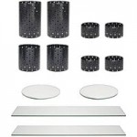 Front of the House Dots 4-Piece Stainless Steel Riser Set