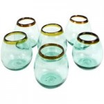 Kalalou 8 oz. Recycled Wine Glass - 6/Case