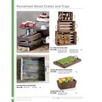 GET WB-1616-RWD Reclaimed Wood Square Serving Tray with Rope Handles