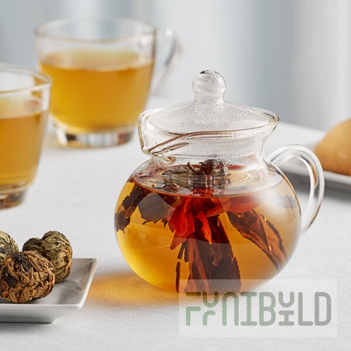 Numi Dancing Leaves Flowering Tea Blossom Set with 14 oz. Teapot