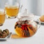 Numi Dancing Leaves Flowering Tea Blossom Set with 14 oz. Teapot