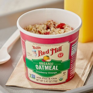 Bob's Red Mill Cranberry Orange Gluten-Free Organic Single Serving Oatmeal Cup - 12/Case Bob's Red Mill Cranberry Orange Gluten-Free Organic Single Serving Oatmeal Cup - 12/Case