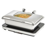 Vollrath 4644010 Mirage® 8 Qt. Full Size Induction Chafer with Glass Top and Full Size, 2.5