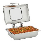 Vollrath 4644010 Mirage® 8 Qt. Full Size Induction Chafer with Glass Top and Full Size, 2.5