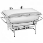 Vollrath 4644010 Mirage® 8 Qt. Full Size Induction Chafer with Glass Top and Full Size, 2.5