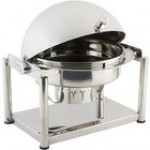 Bon Chef 11041D Olympia 8 Qt. Dripless Stainless Steel Roll Top Chafer Bon Chef 11041D Olympia 8 Qt. Dripless Stainless Steel Roll Top Chafer