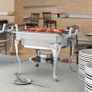 Choice Classic 4 Qt. Half Size Chafer
