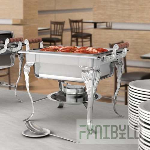 Choice Classic 4 Qt. Half Size Chafer