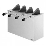 Server Express System Round Black Countertop / Drop-In Pump Dispenser for 1.5 Gallon / 6 Qt. Pouches Server Express System Round Black Countertop / Drop-In Pump Dispenser for 1.5 Gallon / 6 Qt. Pouches