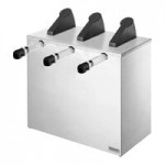 Server Express System Round Black Countertop / Drop-In Pump Dispenser for 1.5 Gallon / 6 Qt. Pouches Server Express System Round Black Countertop / Drop-In Pump Dispenser for 1.5 Gallon / 6 Qt. Pouches