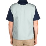 Intedge Sea Green Adjustable Poly-Cotton Cobbler Apron with 2 Pockets - 29