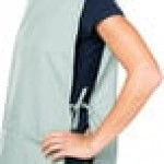 Intedge Sea Green Adjustable Poly-Cotton Cobbler Apron with 2 Pockets - 29