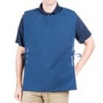 Intedge Sea Green Adjustable Poly-Cotton Cobbler Apron with 2 Pockets - 29