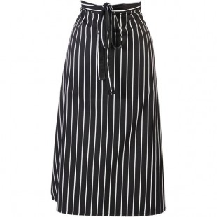 Mercer Culinary M61130BCS Genesis® Chalk Stripe Poly-Cotton Bistro Apron - 33
