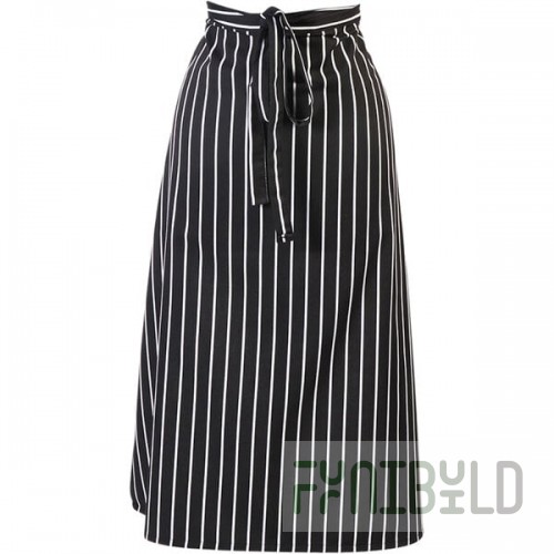 Mercer Culinary M61130BCS Genesis® Chalk Stripe Poly-Cotton Bistro Apron - 33