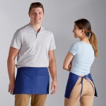 Choice Royal Blue Poly-Cotton Standard Waist Apron with 3 Pockets - 12 Choice Royal Blue Poly-Cotton Standard Waist Apron with 3 Pockets - 12