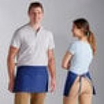 Choice Royal Blue Poly-Cotton Standard Waist Apron with 3 Pockets - 12 Choice Royal Blue Poly-Cotton Standard Waist Apron with 3 Pockets - 12