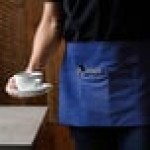 Choice Royal Blue Poly-Cotton Standard Waist Apron with 3 Pockets - 12 Choice Royal Blue Poly-Cotton Standard Waist Apron with 3 Pockets - 12