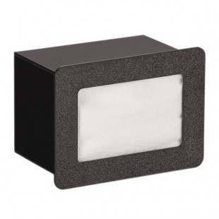 Vollrath FMN-1 In-Counter Black Thermoplastic Flush Mount Folded Napkin Dispenser - Cut-Out Dimensions - Cut-Out Dimensions 7 9/16