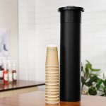 KleanTake by ServSense In-Counter 8 - 44 oz. Cup Dispenser with 5 Gasket Sizes - 23 1/8