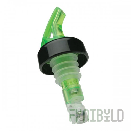 Precision Pours 12 SG C 0.5 oz. Shamrock Green Measured Liquor Pourer with Collar - 12/Pack