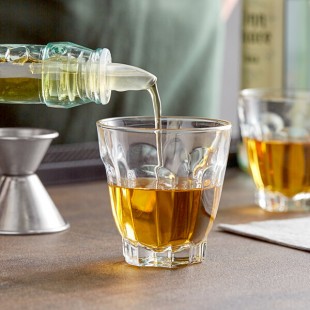 TableCraft Plastic Free Flow Clear Liquor Pourer 35C - 144/Case
