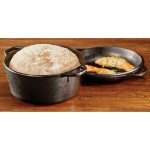 Lodge L8DD3 5 Qt. Pre-Seasoned Cast Iron Double Dutch Oven