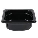 Vollrath 8062420 Super Pan® 1/6 Size Black Polycarbonate Food Pan - 2 1/2 Vollrath 8062420 Super Pan® 1/6 Size Black Polycarbonate Food Pan - 2 1/2