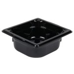 Vollrath 8062420 Super Pan® 1/6 Size Black Polycarbonate Food Pan - 2 1/2 Vollrath 8062420 Super Pan® 1/6 Size Black Polycarbonate Food Pan - 2 1/2
