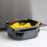 Vollrath 8062420 Super Pan® 1/6 Size Black Polycarbonate Food Pan - 2 1/2 Vollrath 8062420 Super Pan® 1/6 Size Black Polycarbonate Food Pan - 2 1/2