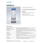 Summit Appliance ACR261LH Accucold ACR Series 21.34 Cu. Ft. White / Blue Glass Door Reach-In Healthcare Refrigerator with Reversible Left-Hand Swing Door - 115V Summit Appliance ACR261LH Accucold ACR Series 21.34 Cu. Ft. White / Blue Glass Door Reach-In Healthcare Refrigerator with Reversible Left-Hand Swing Door - 115V