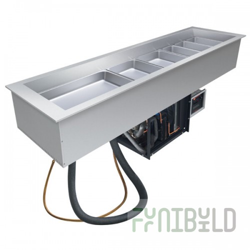 Hatco CWBP-S3 Three Pan Slim Drop-In Refrigerated Cold Food Well - 120V